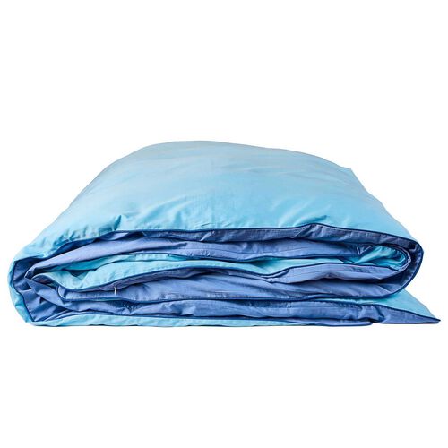 Kip&Co Glow In Blue Bamboo Cotton Quilt Cover